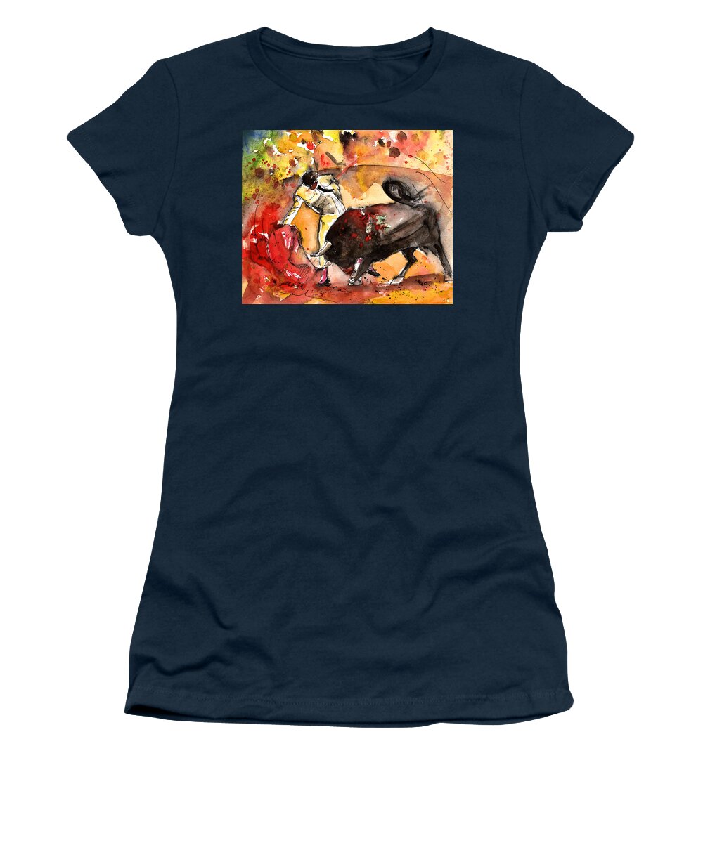 Animals Women's T-Shirt featuring the painting Toroscape 61 by Miki De Goodaboom