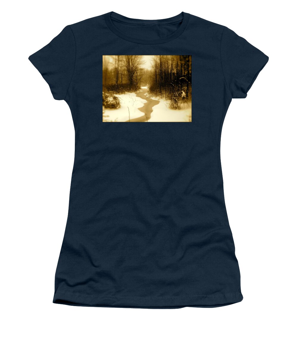 Landscape Women's T-Shirt featuring the photograph Winding Through by Arthur Barnes
