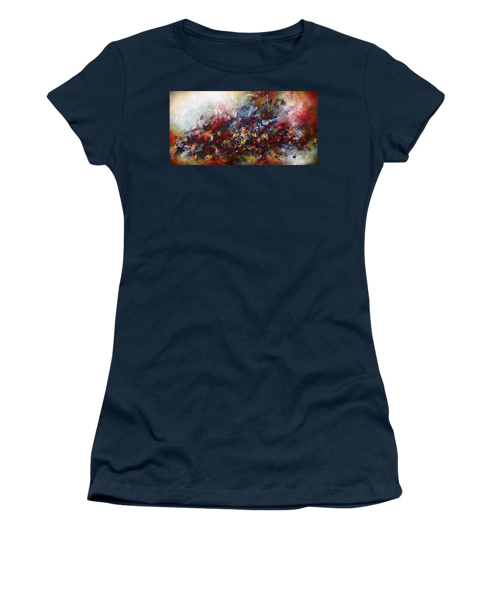 Abstract Women's T-Shirt featuring the painting ' Catastrophe ' by Michael Lang