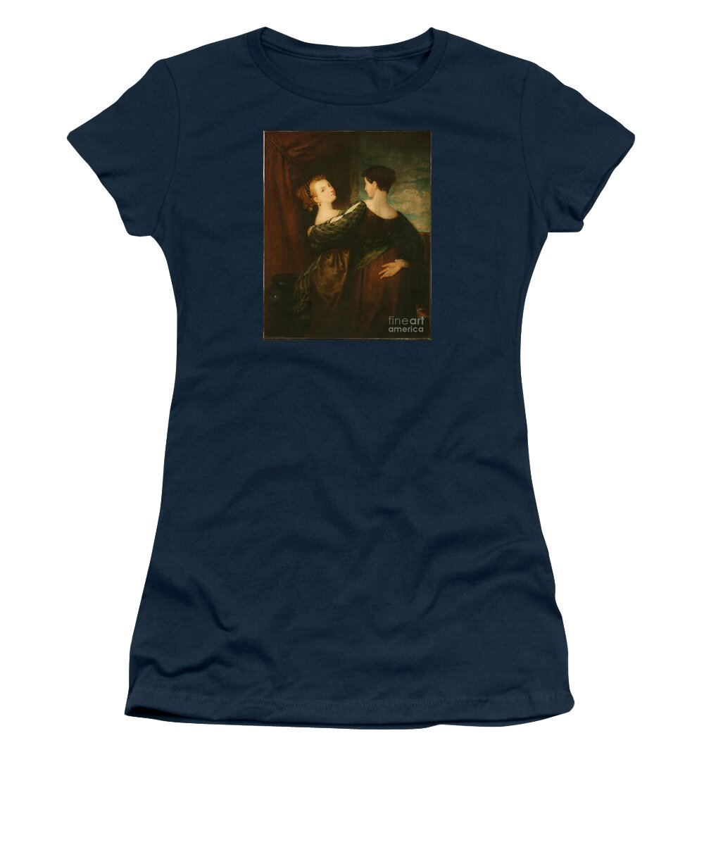 Washington Allston Women's T-Shirt featuring the painting The Sisters by MotionAge Designs