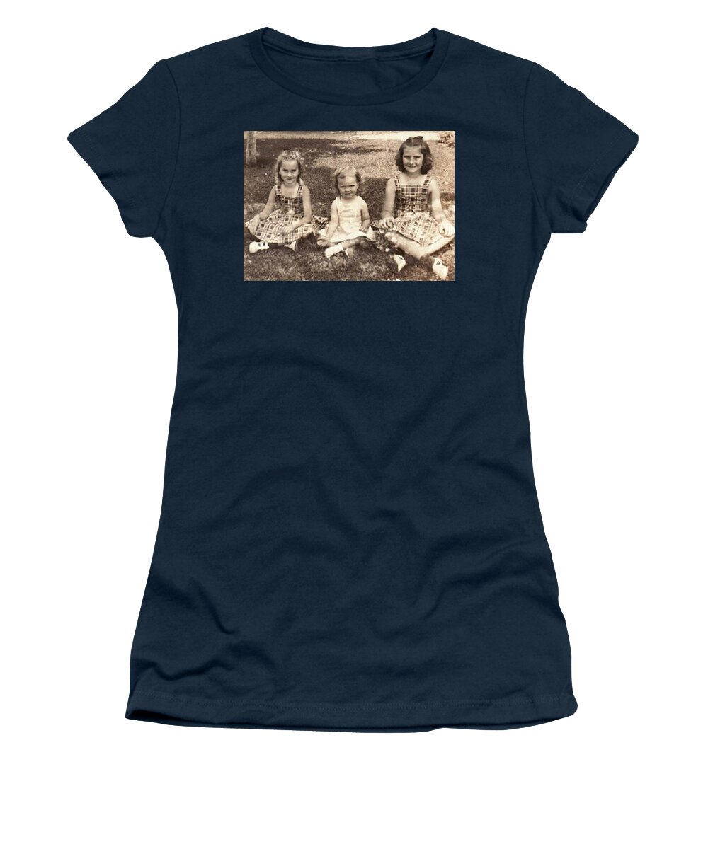 Sisters Women's T-Shirt featuring the photograph 3 Sisters #1 by Quwatha Valentine