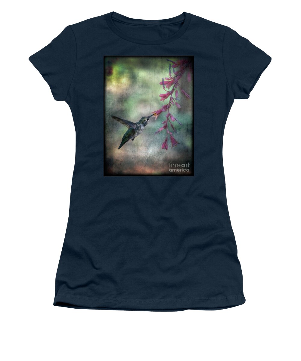 Anna's Hummingbird Women's T-Shirt featuring the photograph Anna's Hummingbird #1 by Saija Lehtonen