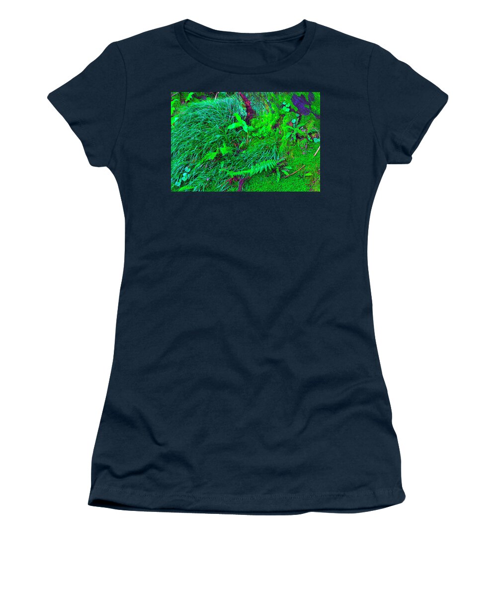 Azores Women's T-Shirt featuring the photograph Au Vert Turned Green #1 by Jean-luc Bohin
