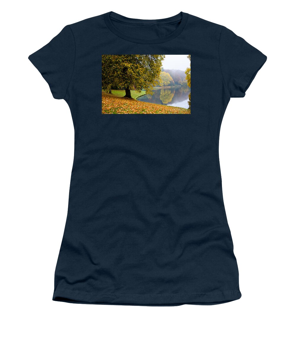 Autumn Women's T-Shirt featuring the photograph Autumn in the park #1 by Colin Rayner