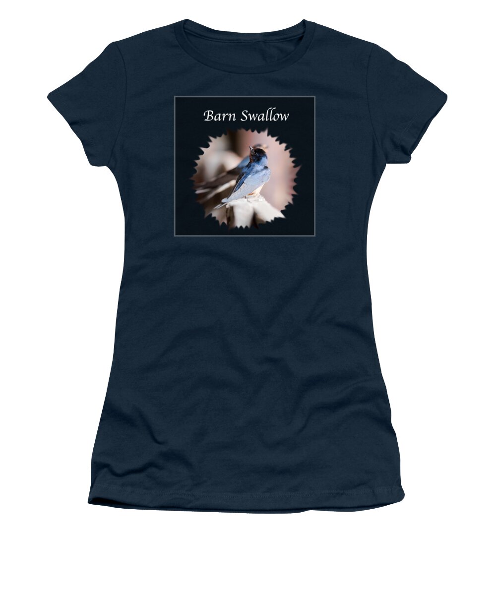 Barn Swallow Women's T-Shirt featuring the photograph Barn Swallow #1 by Holden The Moment
