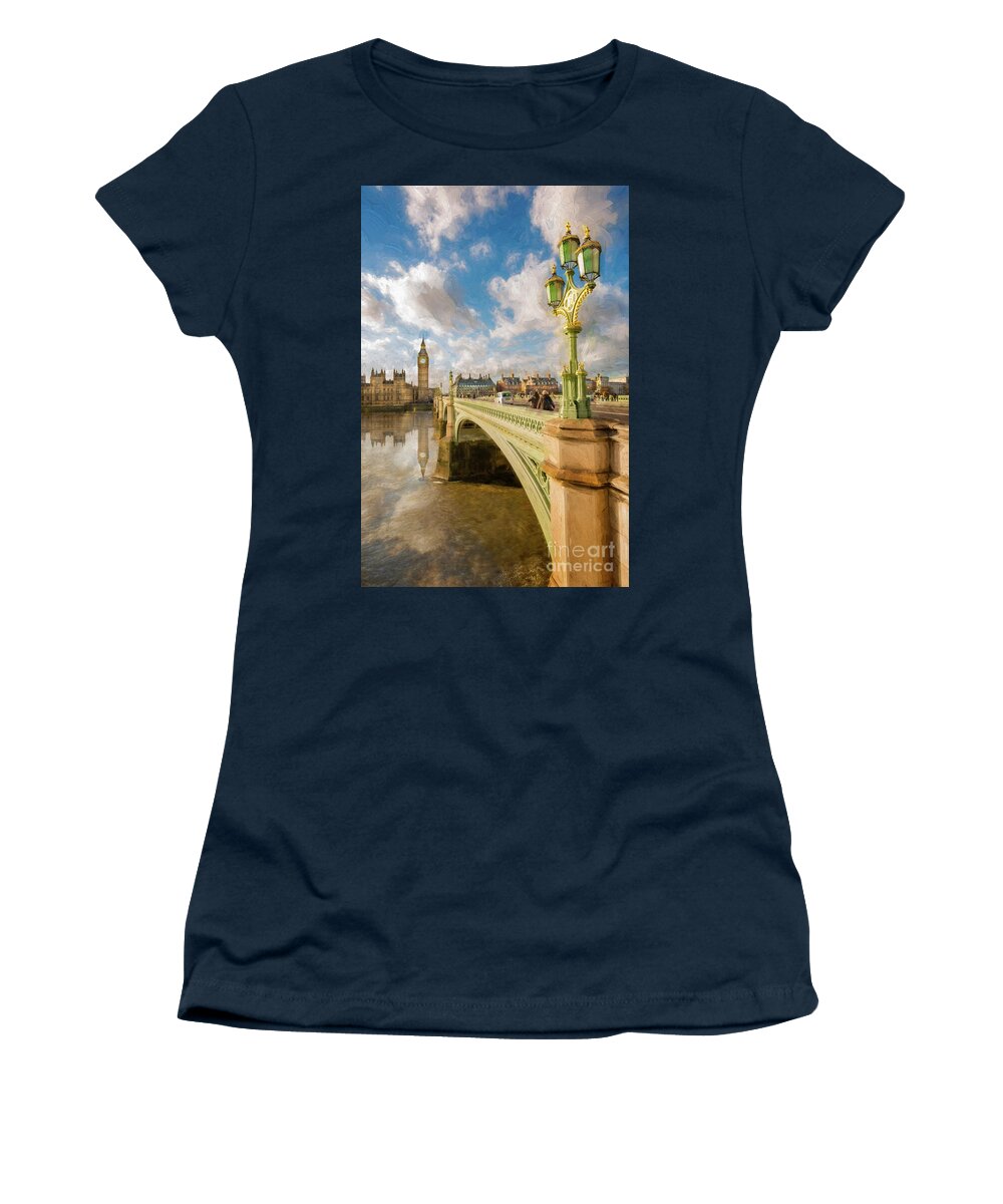 London Women's T-Shirt featuring the photograph Big Ben London #1 by Adrian Evans