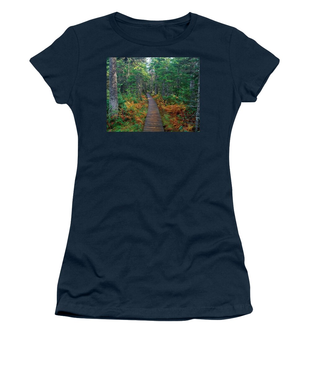 Boardwalk Women's T-Shirt featuring the photograph Boardwalk #1 by Mariel Mcmeeking