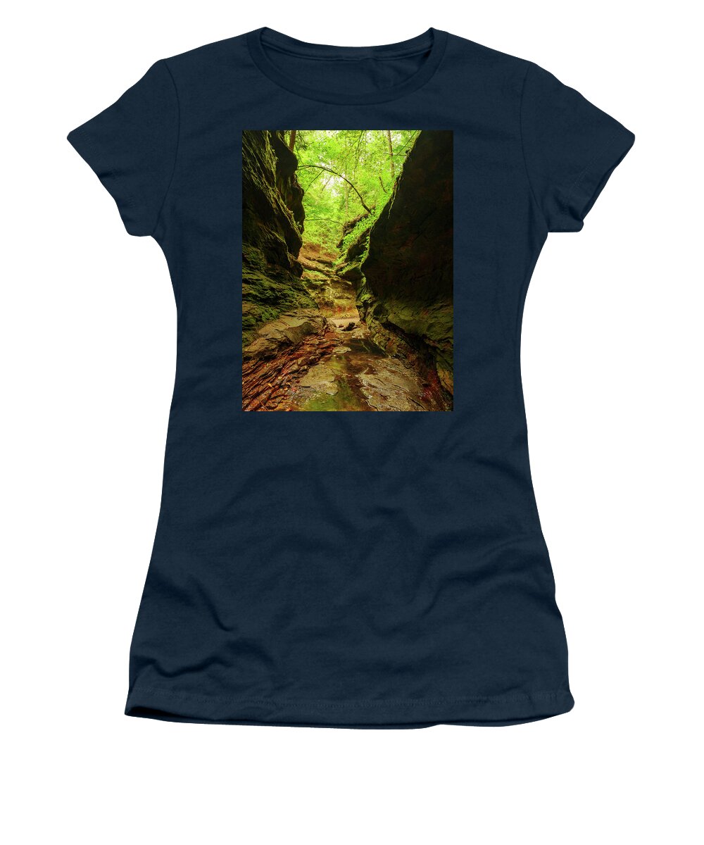 Indiana Women's T-Shirt featuring the photograph Rocky Hollow by Todd Bannor