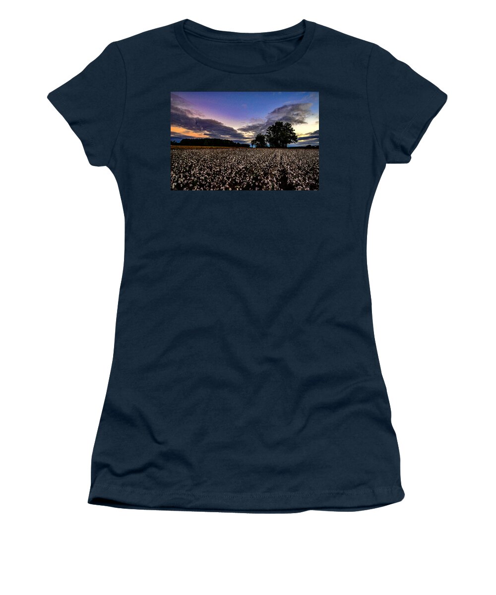 Cotton Patch Prints Women's T-Shirt featuring the photograph Cotton Patch #1 by John Harding