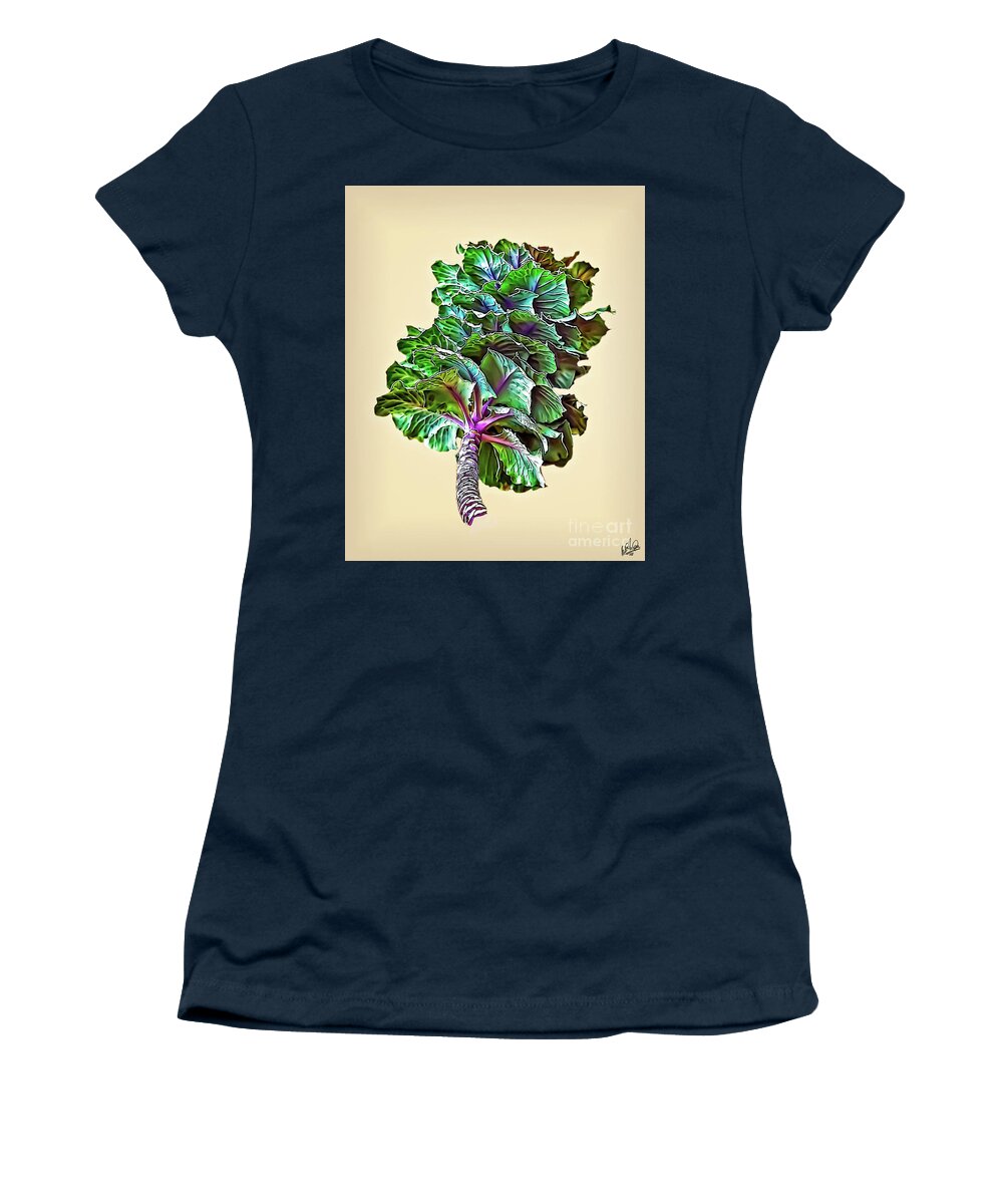  Women's T-Shirt featuring the photograph Decorative Cabbage #1 by Walt Foegelle