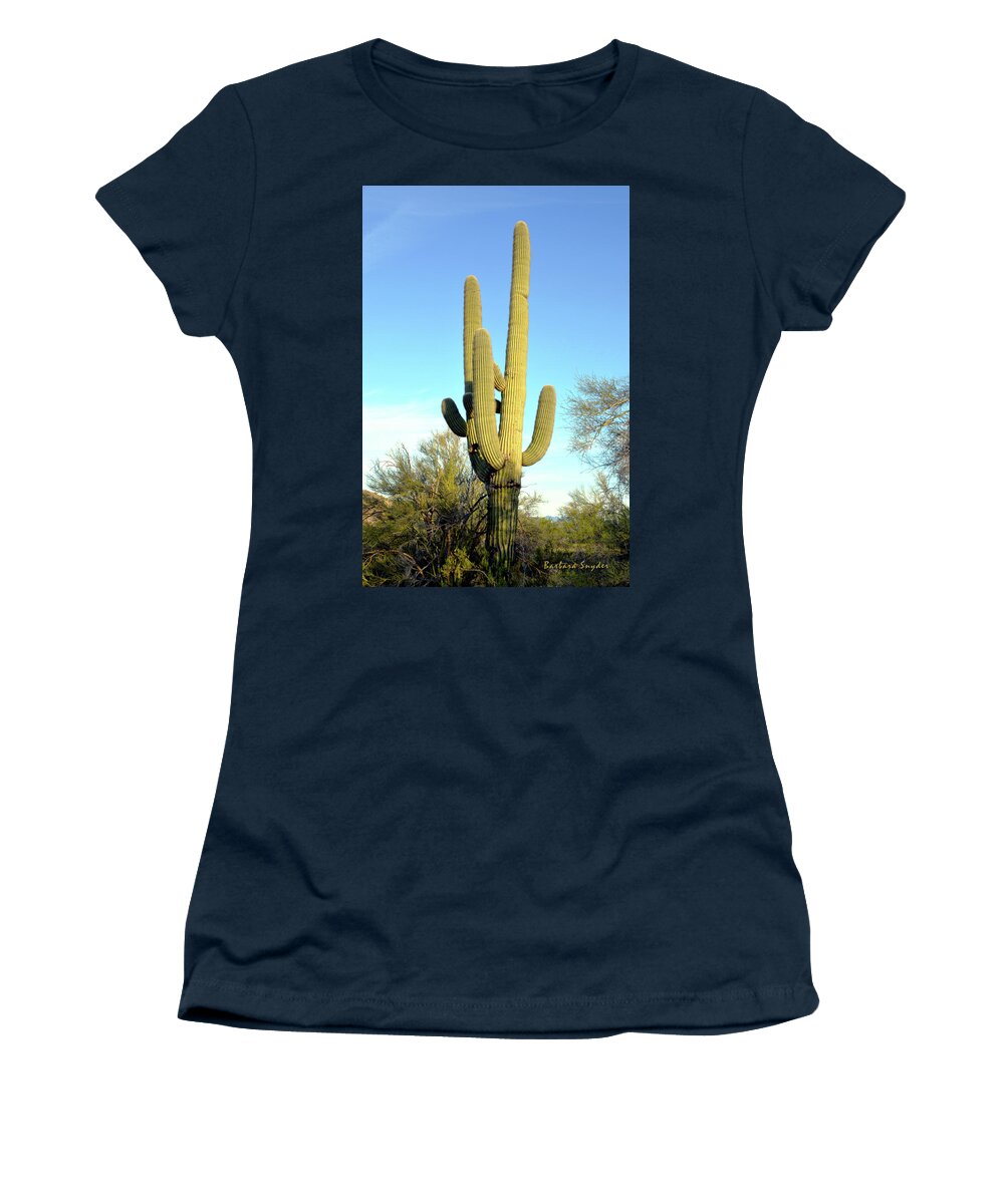 Barbara Snyder Women's T-Shirt featuring the photograph Desert Giant #1 by Barbara Snyder