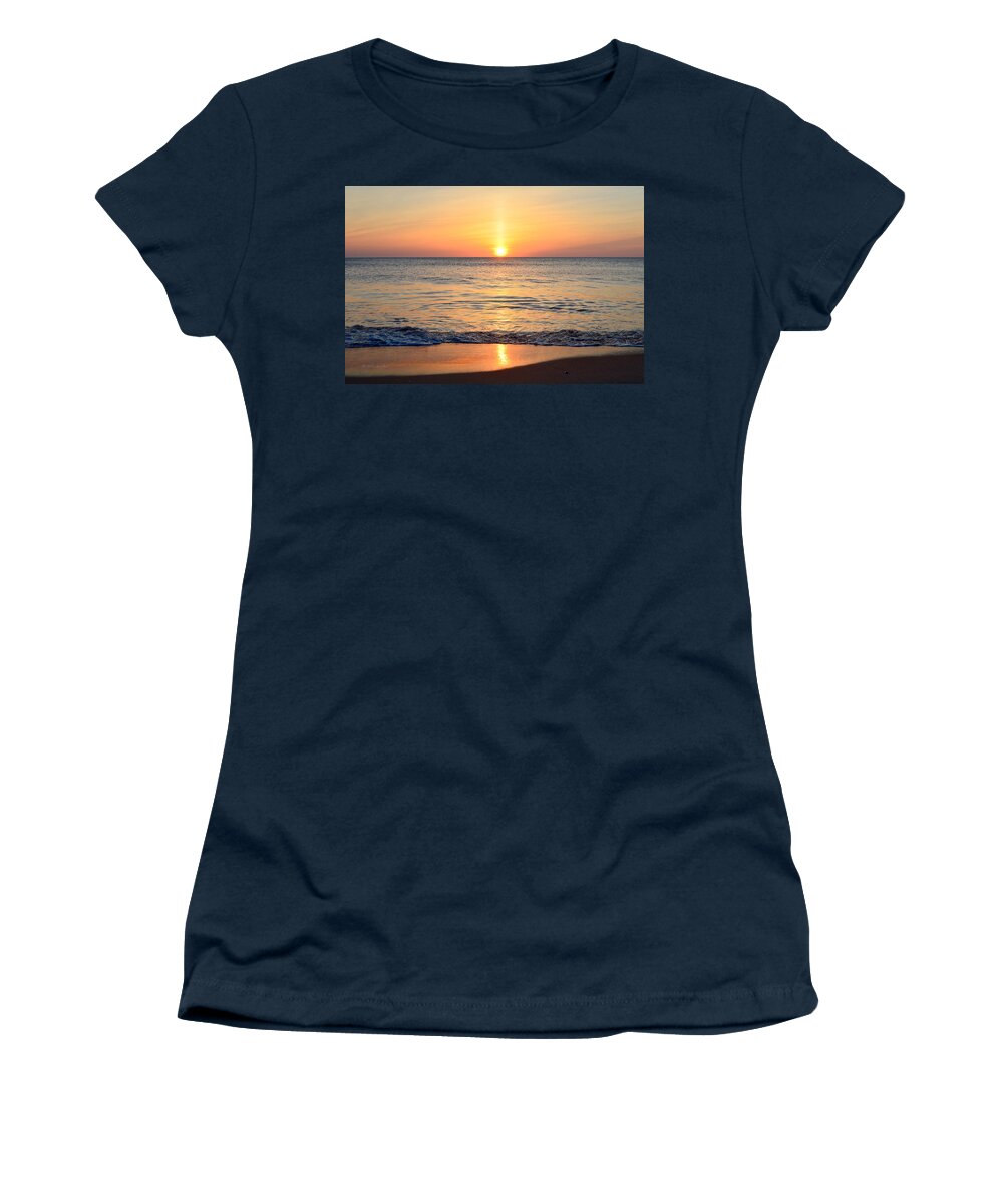 May Sunrise Women's T-Shirt featuring the photograph Golden Sunrise #1 by Barbara Ann Bell