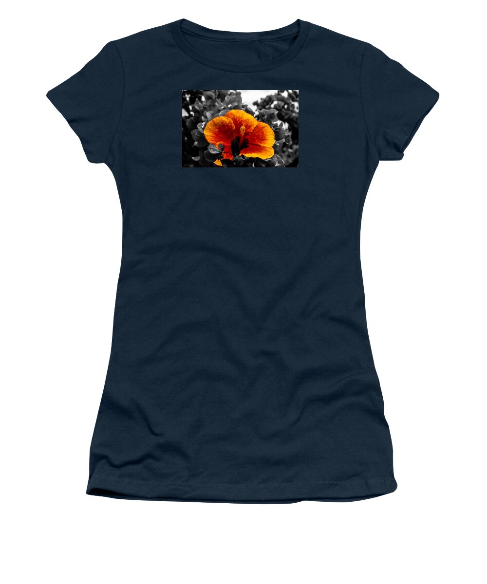 Flower Women's T-Shirt featuring the photograph Hibiscus Beauty by Randy Sylvia