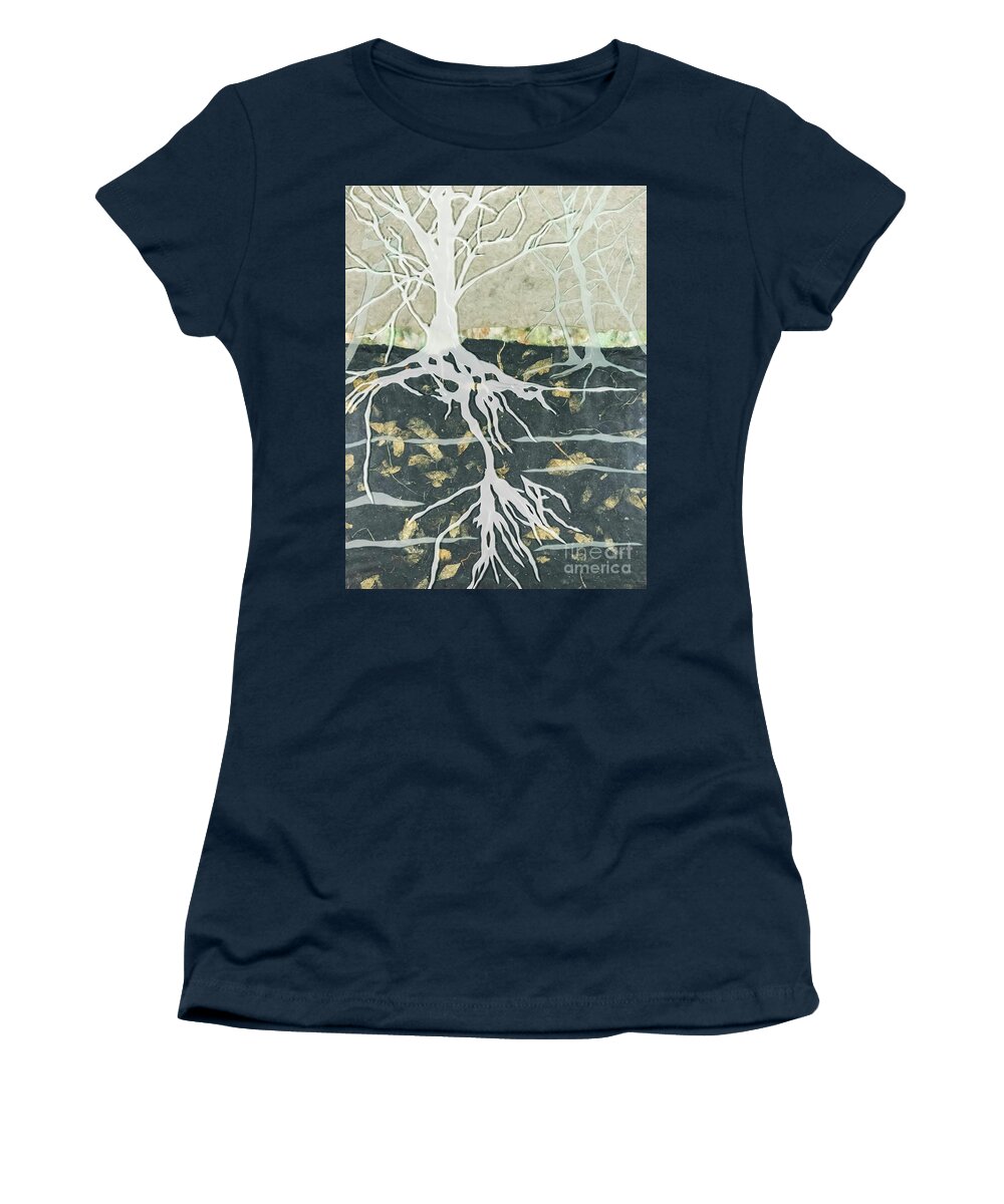 Carved Glass Women's T-Shirt featuring the glass art Hidden... by Alone Larsen