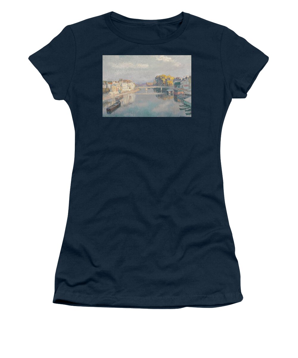 Henri Lebasque 1865 - 1937 Lagny Women's T-Shirt featuring the painting Houses #1 by MotionAge Designs