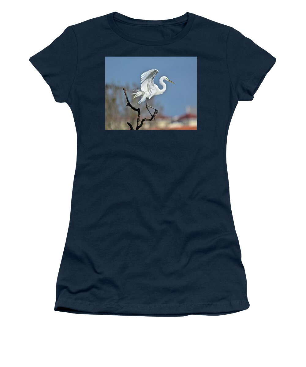 Bird Women's T-Shirt featuring the photograph I'll Fly Away #1 by Carol Bradley