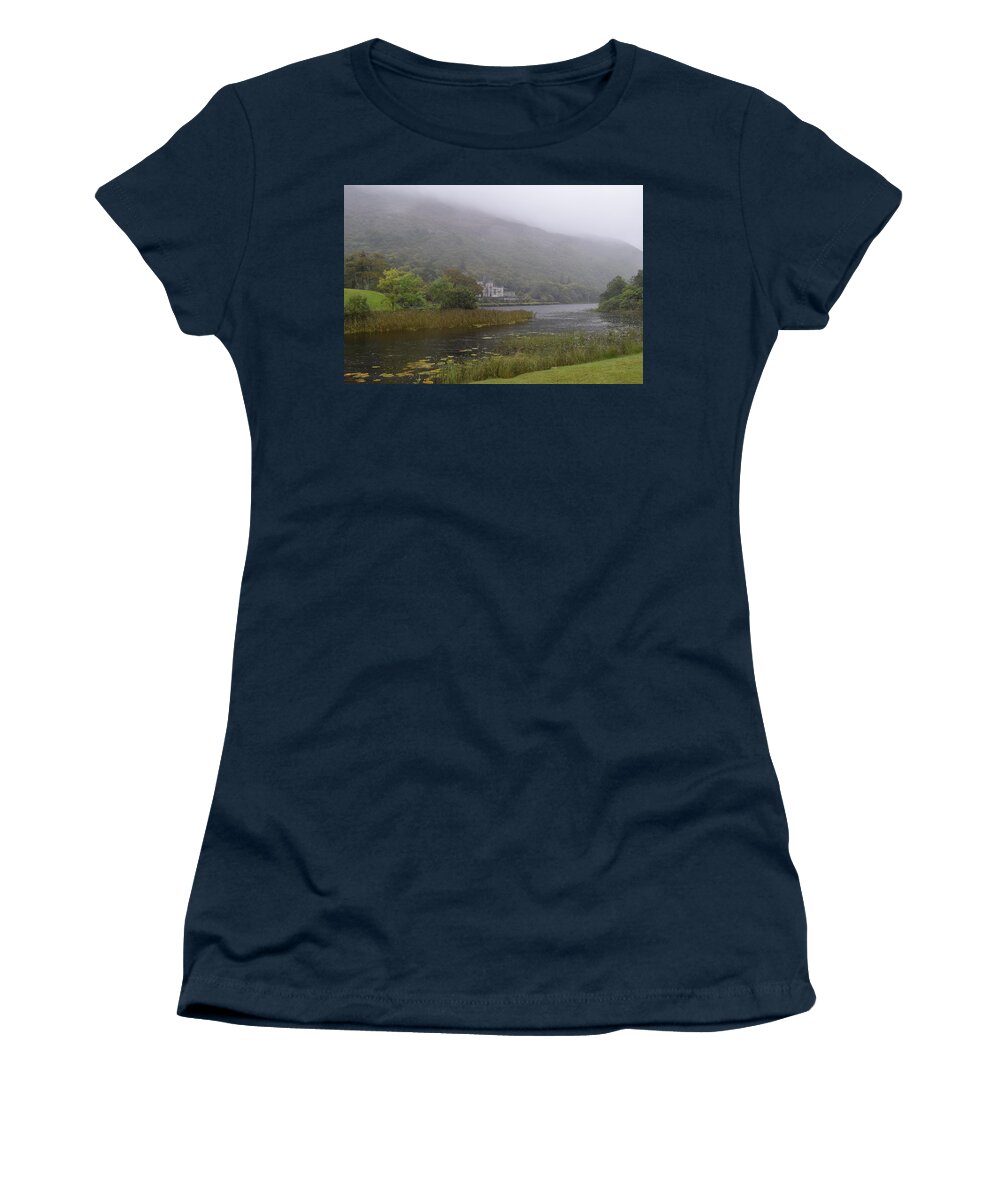 Ireland Women's T-Shirt featuring the photograph Kylemore Abbey #1 by Curtis Krusie