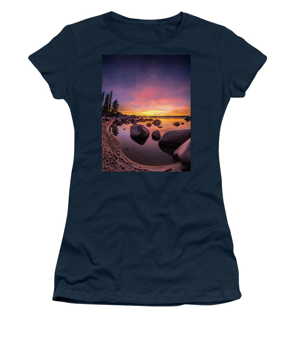 Lake Tahoe Sunset Women's T-Shirt featuring the photograph Lake Tahoe Sunset #1 by Martin Gollery