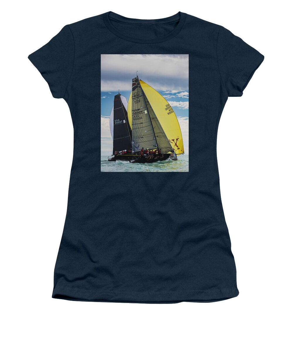 Neon Women's T-Shirt featuring the photograph Neon Ice #2 by Steven Lapkin