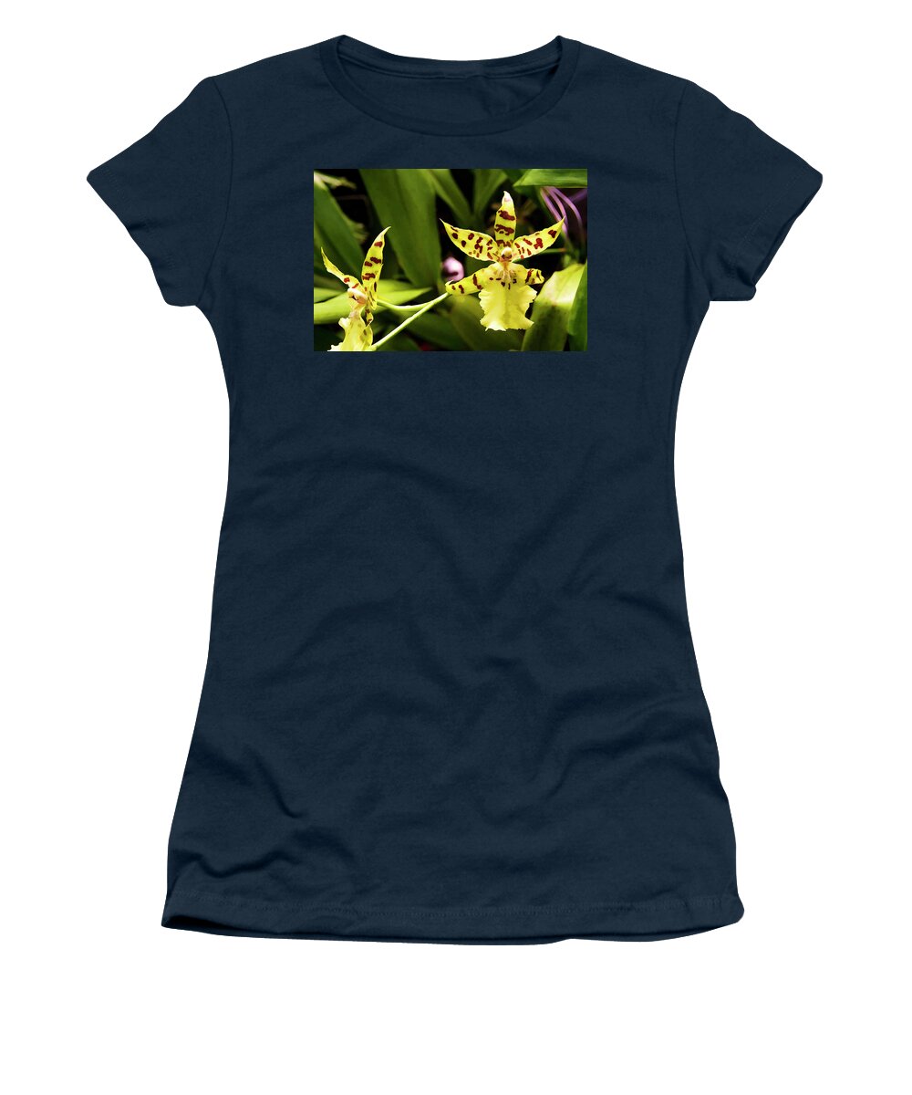 Orchid Women's T-Shirt featuring the photograph Orchids #1 by Ricky Barnard