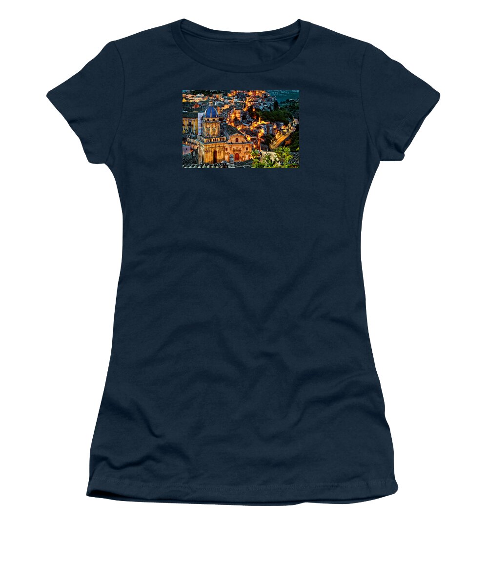 2015 Women's T-Shirt featuring the photograph Ragusa Ilba #2 by Robert Charity