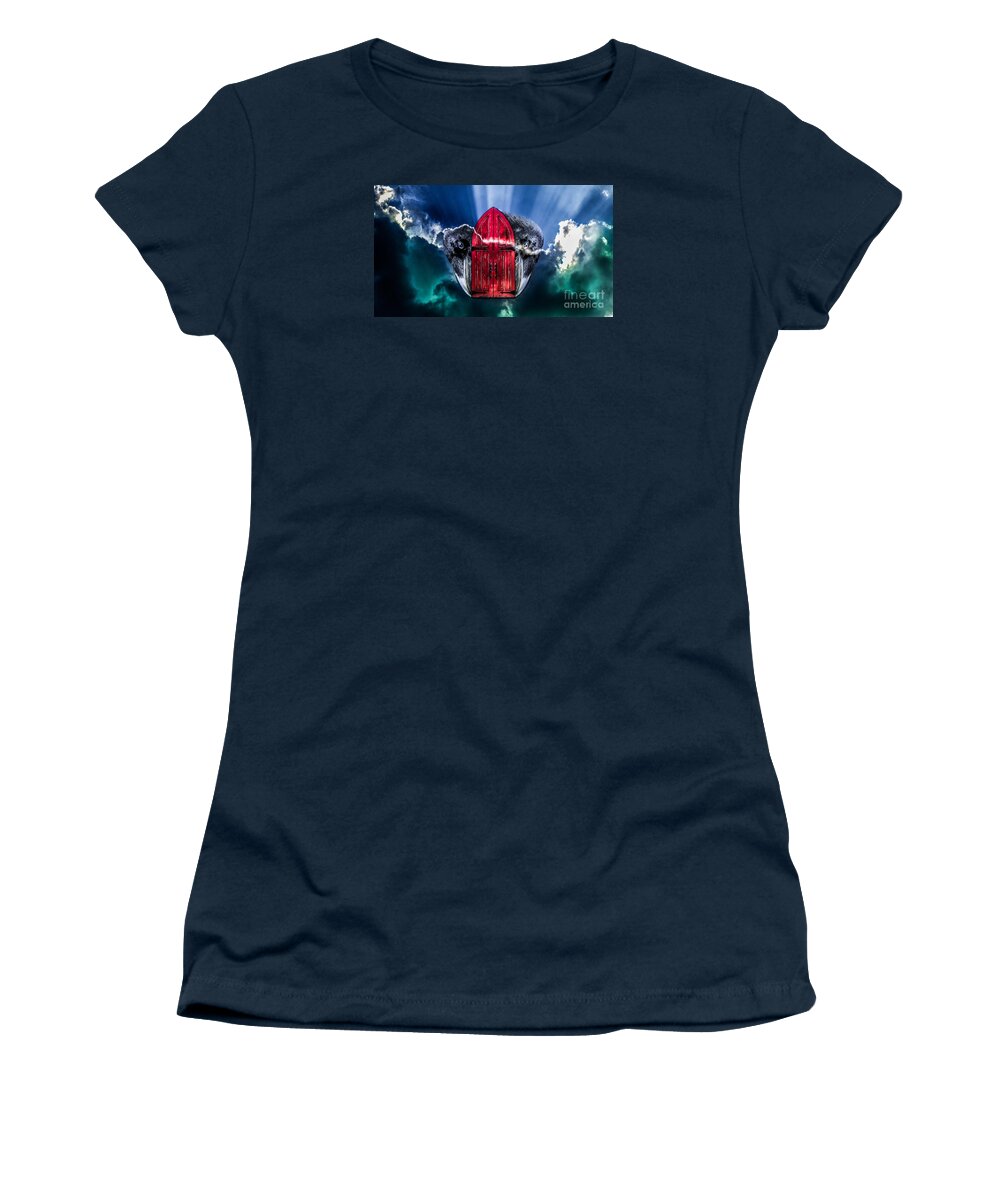 Church Women's T-Shirt featuring the photograph Red Portal by Michael Arend