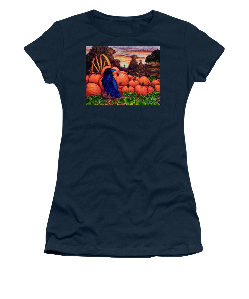 Scarecrow Women's T-Shirt featuring the painting Scarecrow #2 by Michael Frank