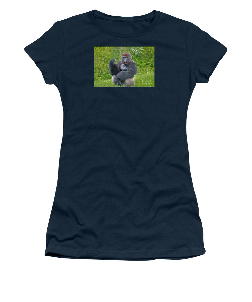 Silverback Women's T-Shirt featuring the photograph 1- Silverback Western Lowland Gorilla by Joseph Keane