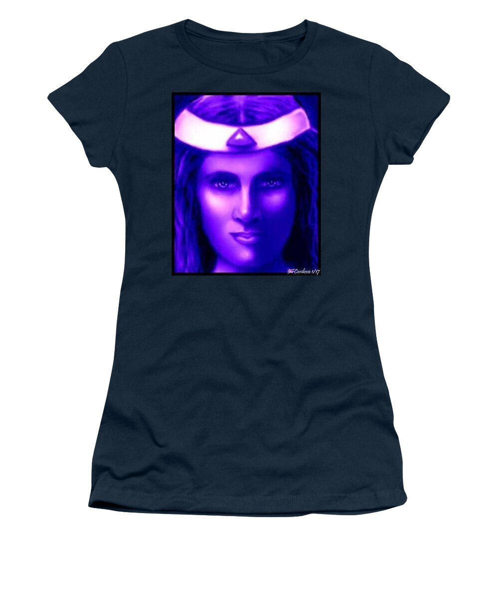 Spicolorful Women's T-Shirt featuring the digital art Spirit Messenger #1 by Carmen Cordova