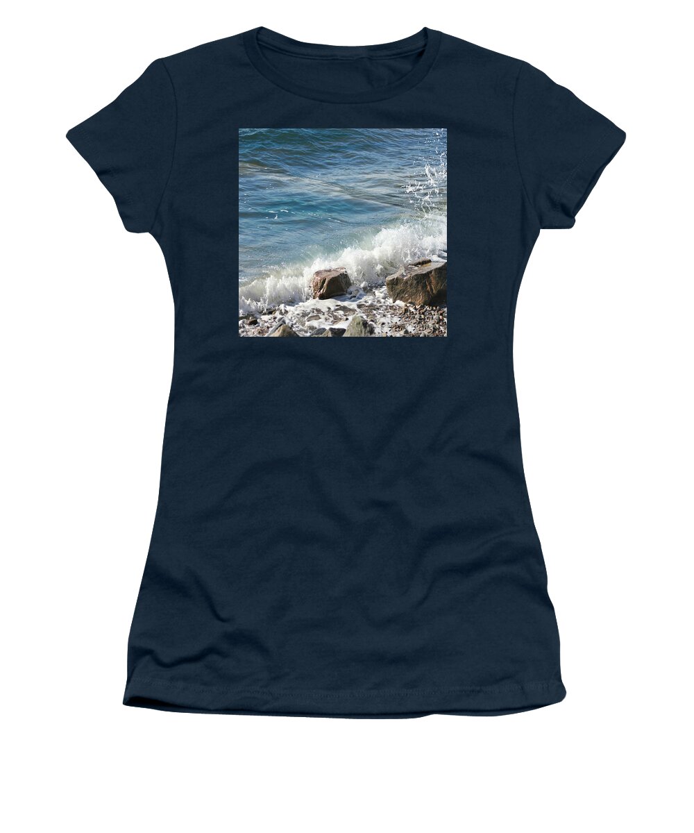 Water Women's T-Shirt featuring the photograph Splash #1 by Judy Palkimas