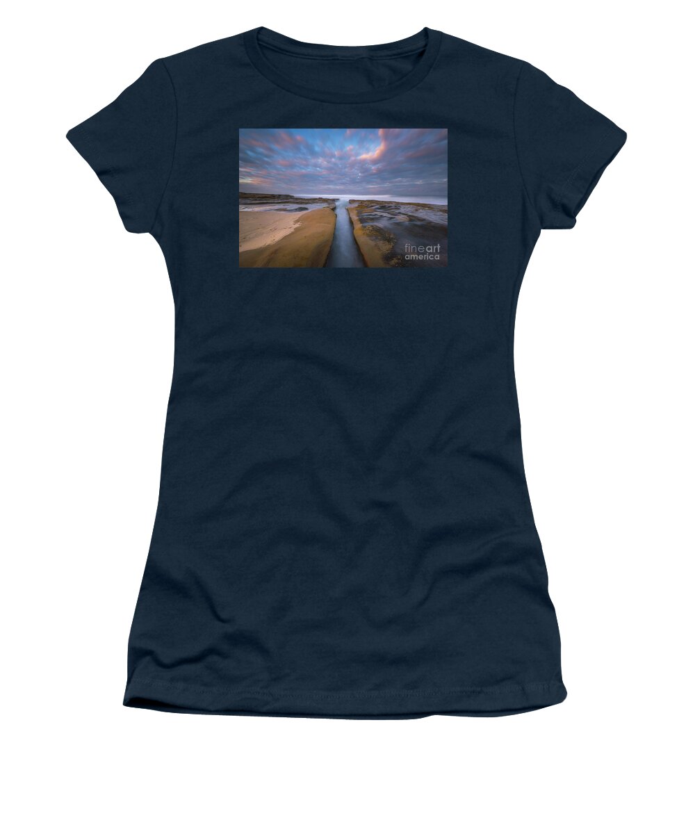 Pingvellir Women's T-Shirt featuring the photograph Where Worlds Divide by Michael Ver Sprill