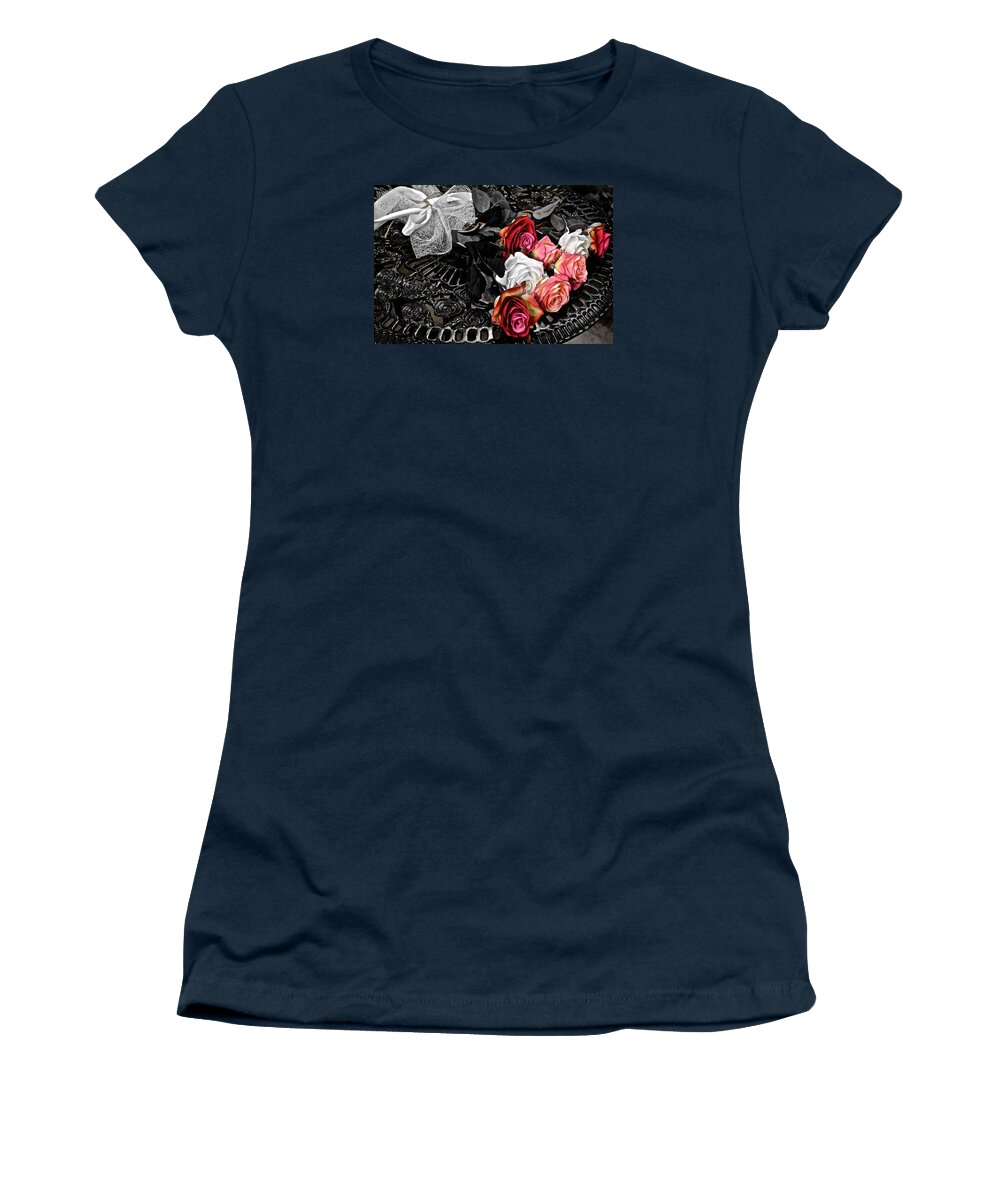 Bouquet Women's T-Shirt featuring the photograph Sundial Bouquet by Frozen in Time Fine Art Photography