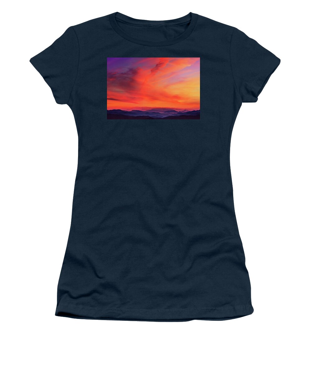 Sky Women's T-Shirt featuring the photograph Sunset Waltz by Iryna Goodall