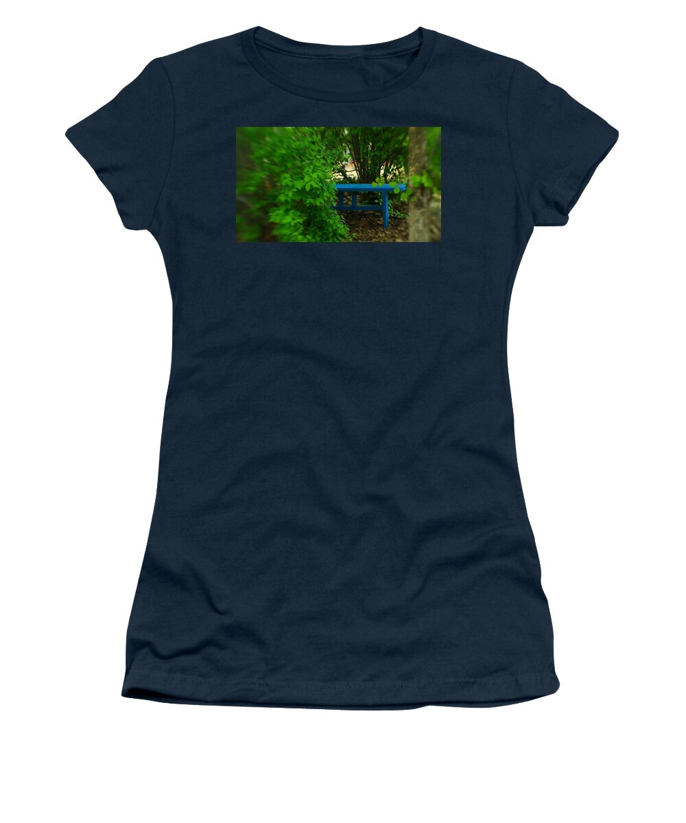 Bench Women's T-Shirt featuring the photograph Those special places #2 by Jeff Swan