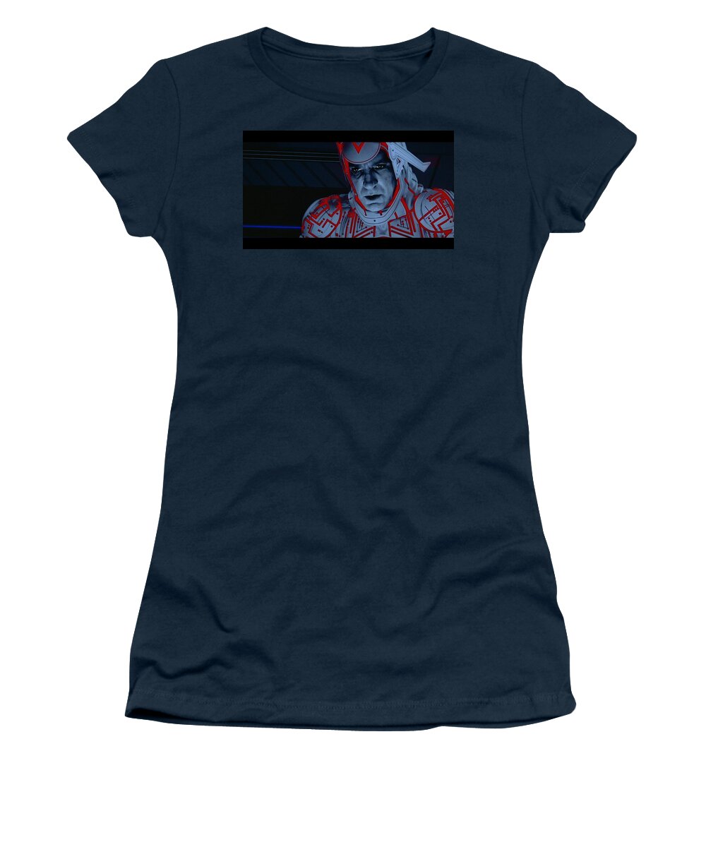 Tron Women's T-Shirt featuring the digital art Tron #1 by Maye Loeser
