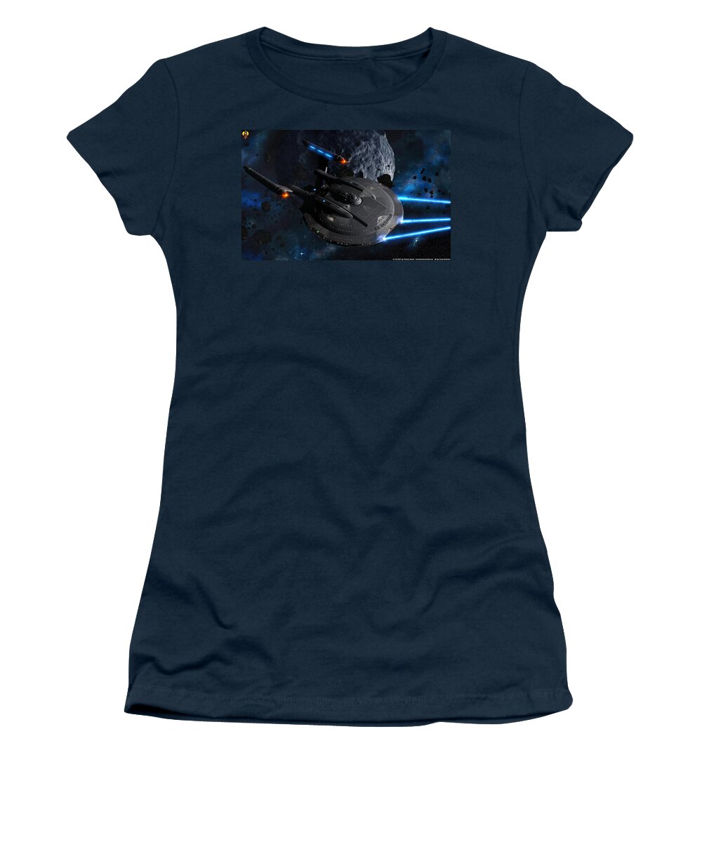 Tv Show Women's T-Shirt featuring the digital art TV Show #1 by Super Lovely