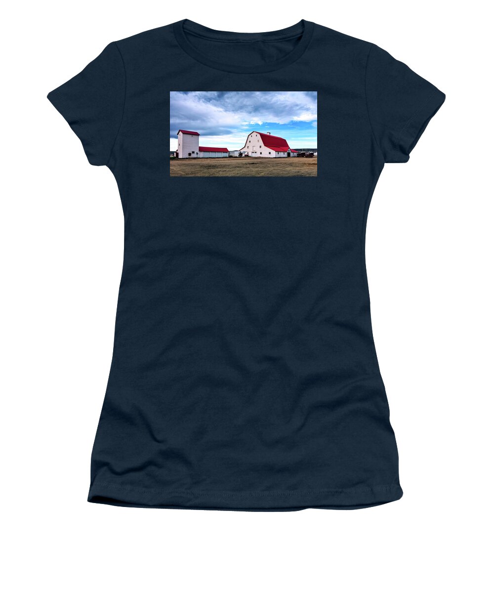 Carbon County Women's T-Shirt featuring the photograph Wyoming Ranch #1 by Mountain Dreams