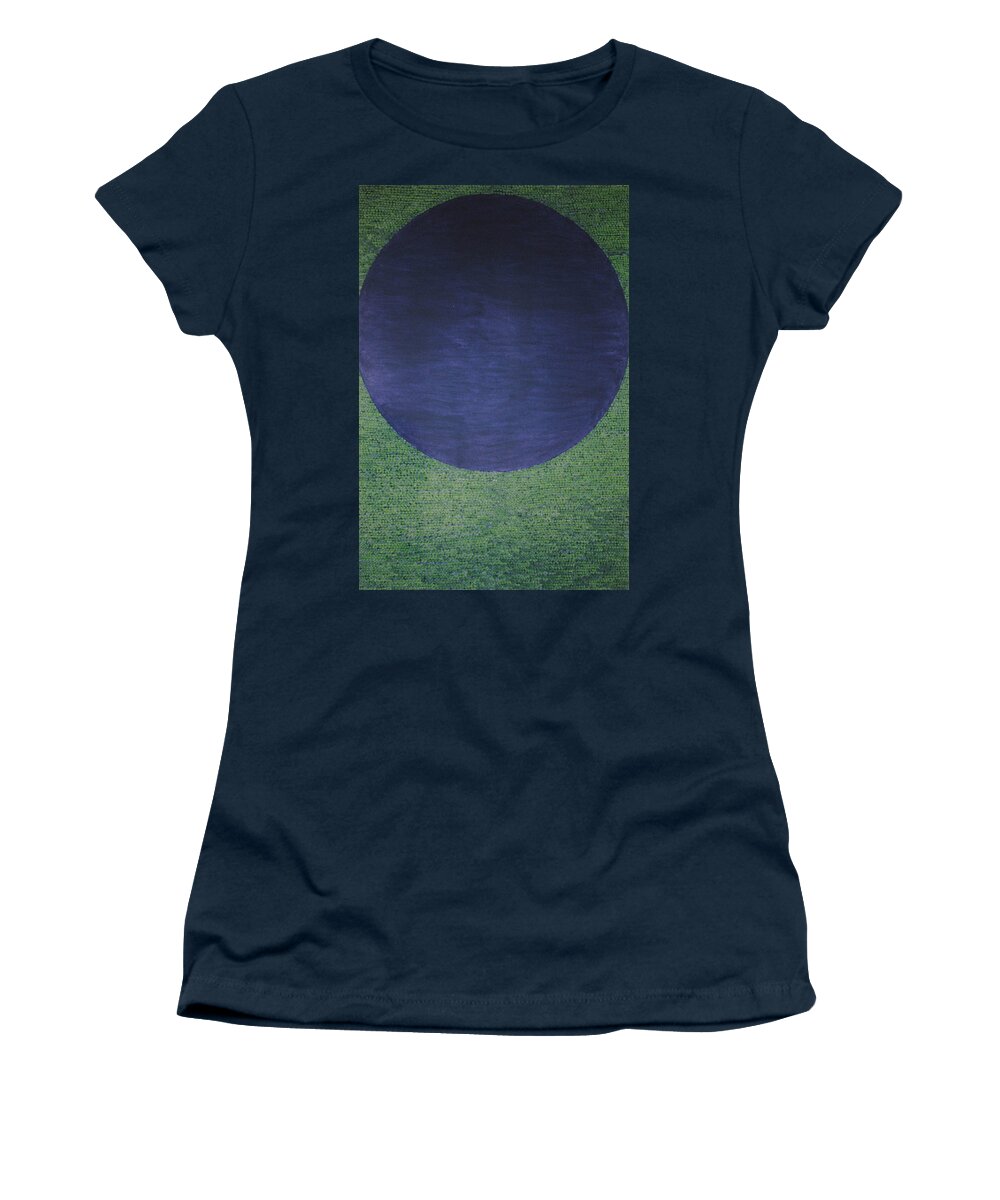 Inspirational Women's T-Shirt featuring the painting Perfect existence #10 by Kyung Hee Hogg