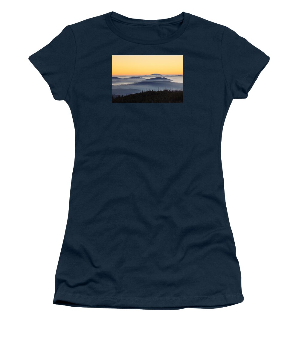 Mount Lusen Women's T-Shirt featuring the photograph 151207p109 by Arterra Picture Library