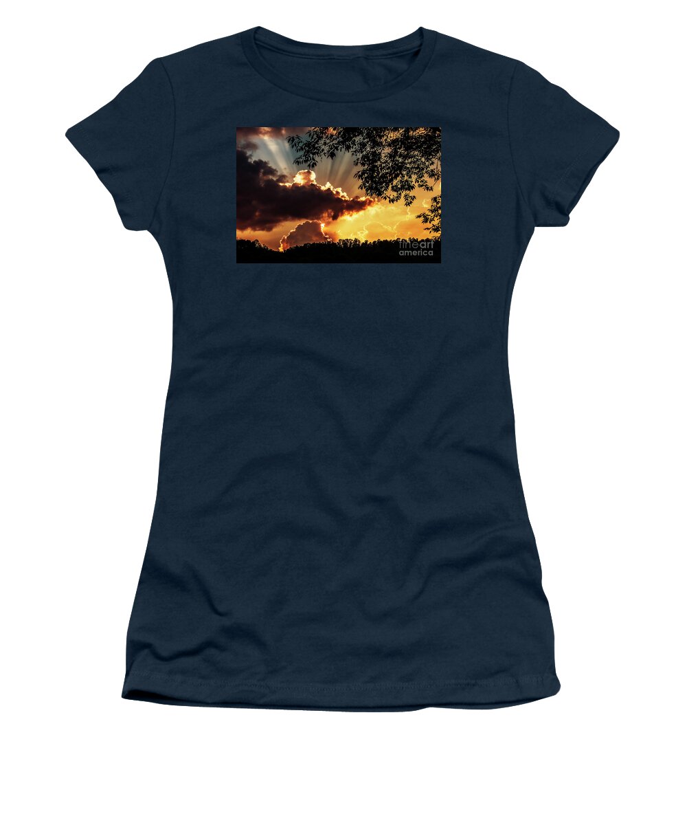Summer Women's T-Shirt featuring the photograph Appalachian Sunset #16 by Thomas R Fletcher