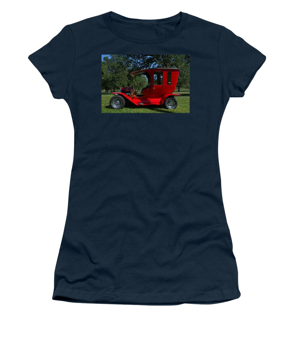 1909 Women's T-Shirt featuring the photograph 1909 Ford Model T Limo Custom Hot Rod by Tim McCullough