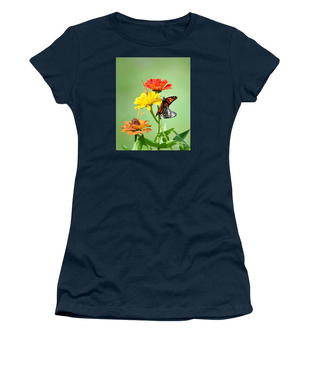 Butterfly Women's T-Shirt featuring the photograph A New Beginning #2 by Lila Fisher-Wenzel