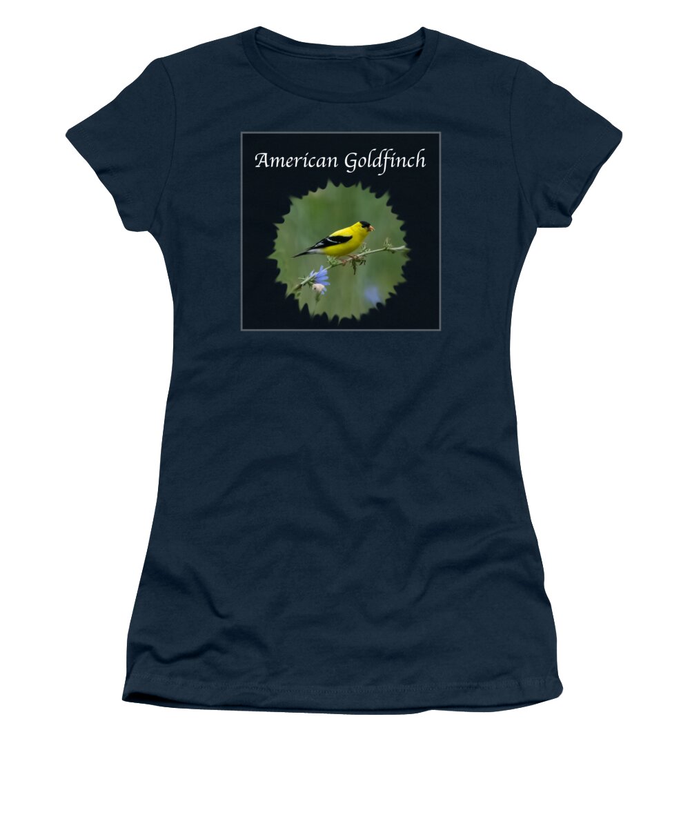 American Goldfinch Women's T-Shirt featuring the photograph American Goldfinch by Holden The Moment
