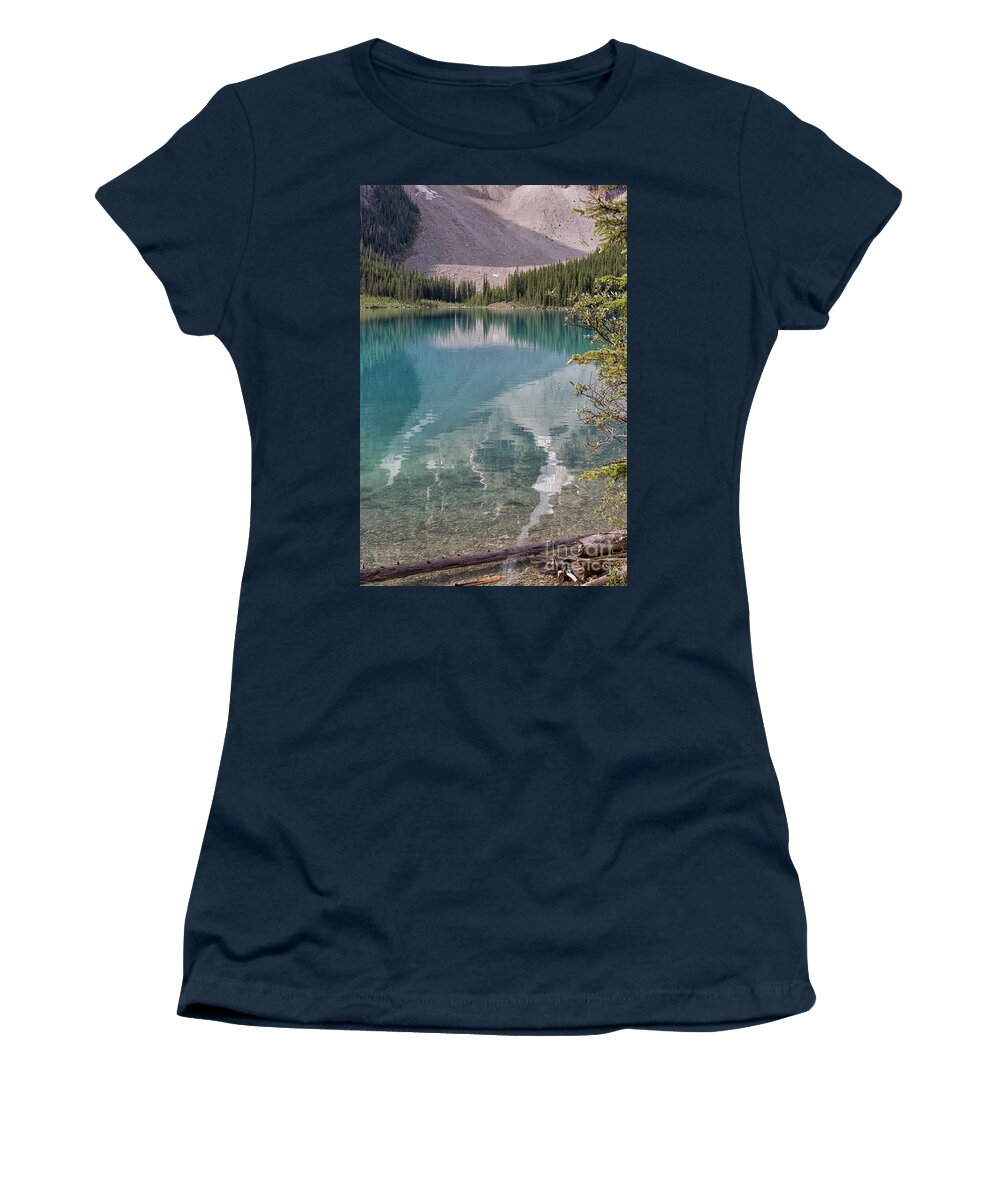 Jasper Women's T-Shirt featuring the photograph Beautiful Lake Moraine in Banff by Patricia Hofmeester