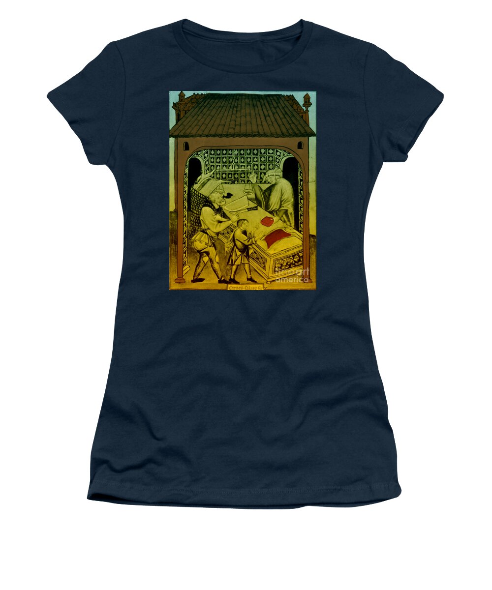 Butcher Women's T-Shirt featuring the photograph Butcher, Medieval Tradesman #2 by Science Source