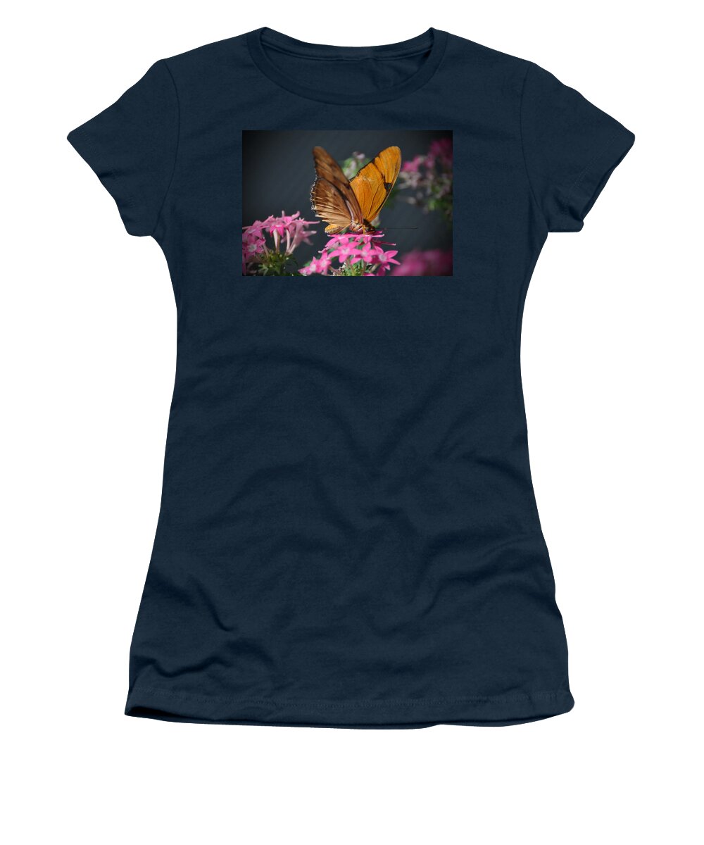 Butterfly Women's T-Shirt featuring the photograph Butterfly #3 by Savannah Gibbs