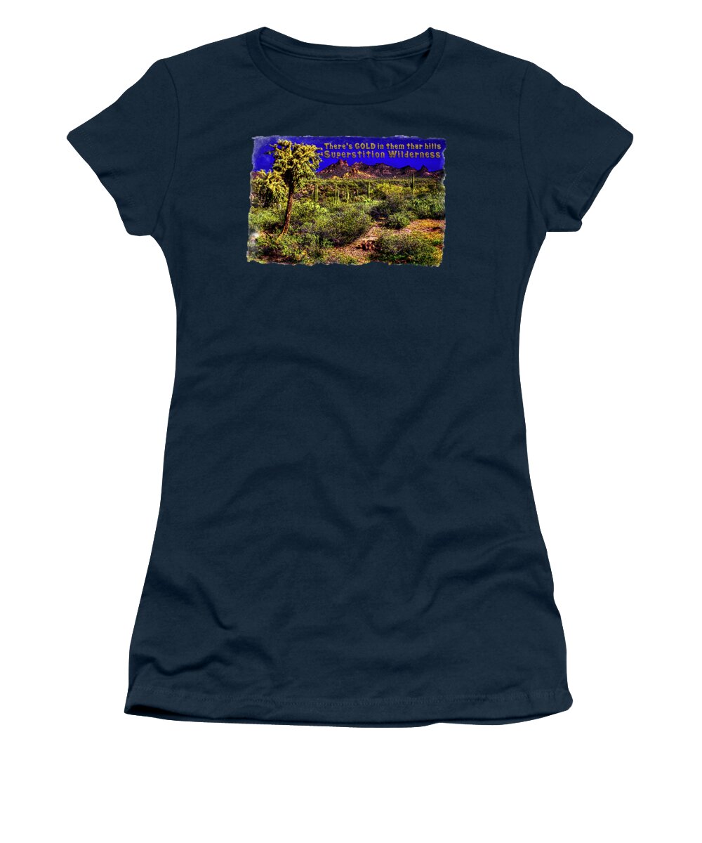 Arizona Women's T-Shirt featuring the photograph Sonoran Desert In The Superstition Wilderness #2 by Roger Passman