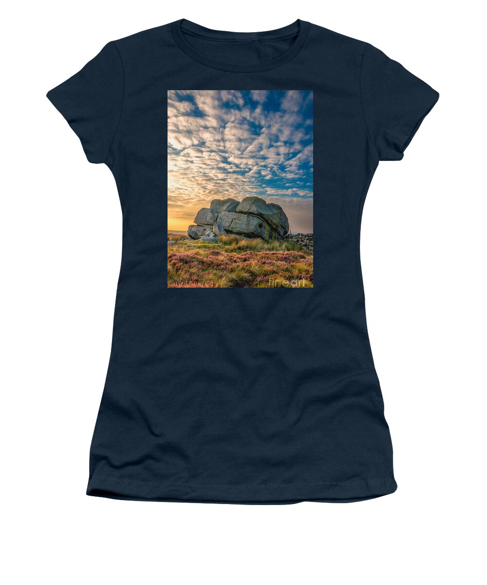 Airedale Women's T-Shirt featuring the photograph Sunset by hitching stone by Mariusz Talarek
