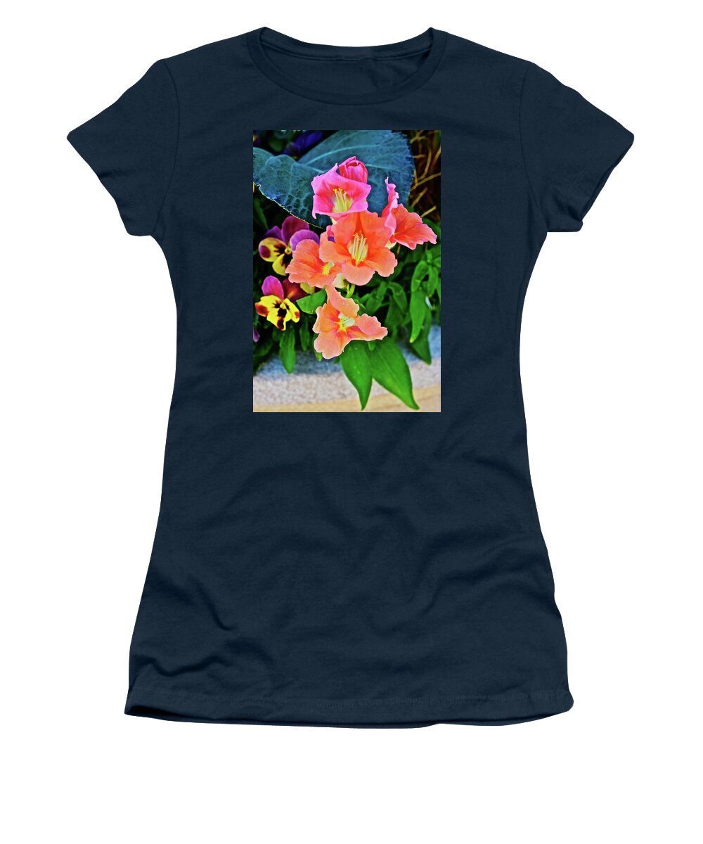 Spring Flowers Women's T-Shirt featuring the photograph 2017 Mid May at the Gardens Mother's Day by Janis Senungetuk