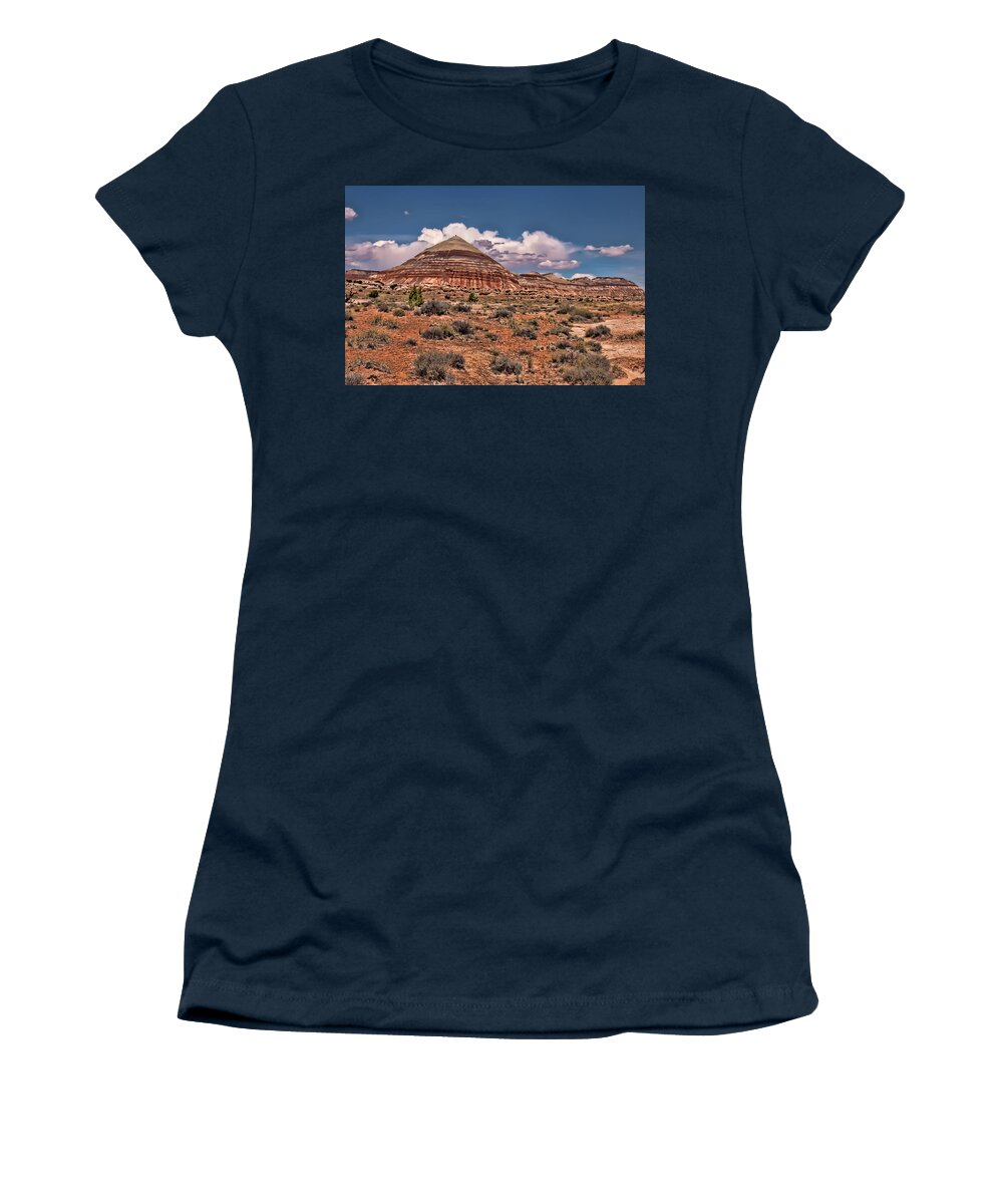 Capitol Reef National Park Women's T-Shirt featuring the photograph Capitol Reef National Park Catherdal Valley by Mark Smith